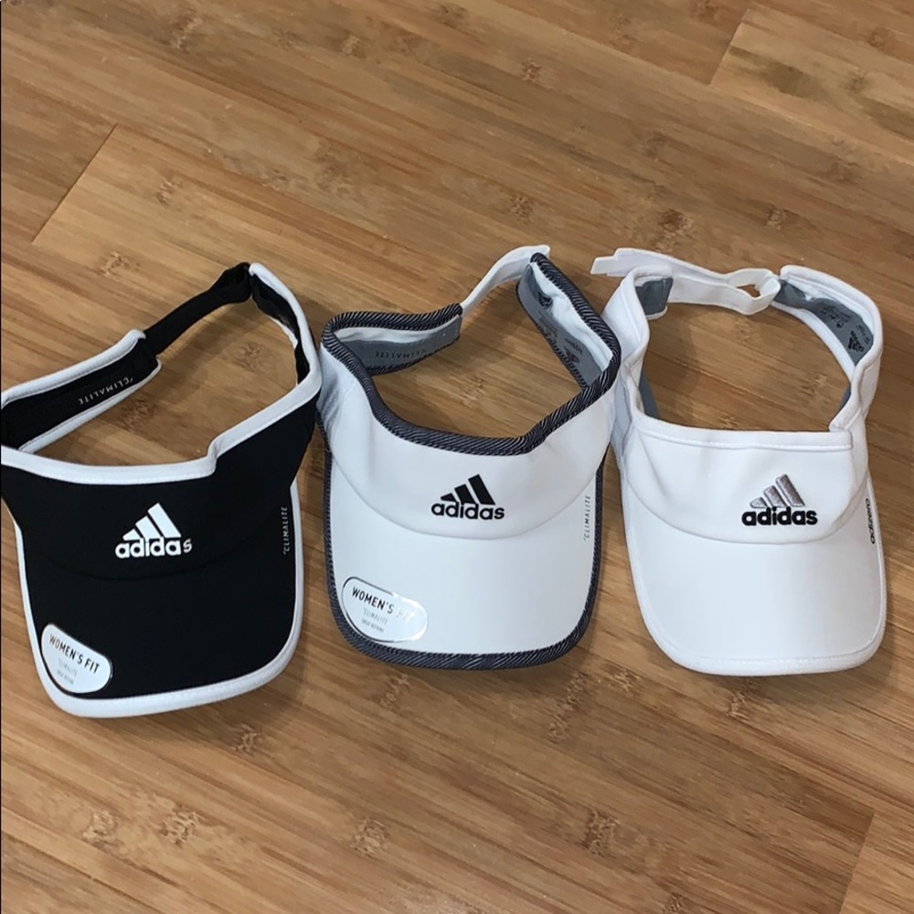 Adidas light tennis visors, 3 pack